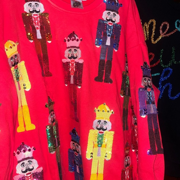 Colorful Nutcracker Sequin Sweater - Picture 4 of 6